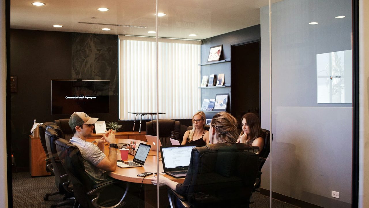 An advisory board meeting in progress